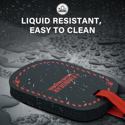 KUNN Small Kneeling Pad 9"X6.5"X1" Mini Foam Kneeing Pad with 360°Hook Heavy-Duty NBR Foam Portable Knee Mat for Working on Floors for Gardeners Plumbers Mechanics Electricians