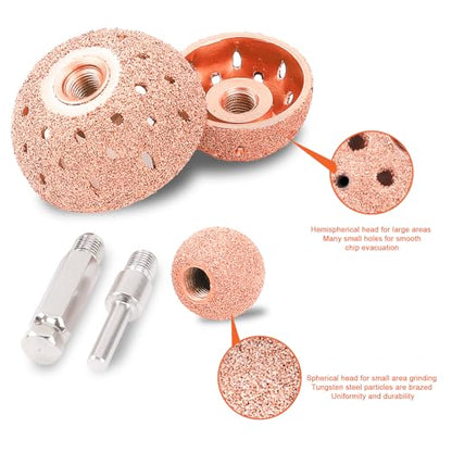 Unicaravan Tire Patch Repair Tools Tire Buffing Wheels 25mm 42mm 55mm | Tungsten Carbide Tire Patch Roller Scraping Cutter for Car Tire Grinding Polishing Accessories Kit - size: 25+42+55mm 7PCS