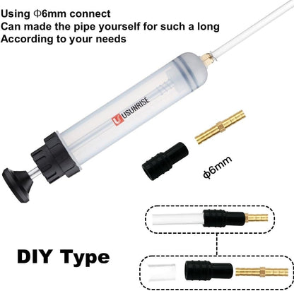 Automotive Fluid Extractor Pump,Oil Change Syringe with Long Hose,Syringe Style Pump for Power Steering Transmission Gear Oil & Brake Fluid Changes, Hand Vacuum Pump 500CC/500ML-3 ProType