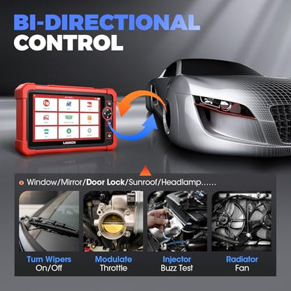 LAUNCH X431 CRP919X Car Scanner, ECU Coding OBD2 Scanner Diagnostic Tool, 2026 Bi-Directional Scan Tool, CANFD/DoIP/FCA SGW, 35+ Reset,Active Test,All-in-One Full System Diagnostic Scanner,2Yrs Update