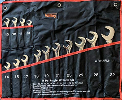 Valley 14 Pc Metric Combination Angle Wrench Set