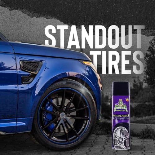Cristal Products Untouchable Tire Shine Spray – Long-Lasting Wet Tire Finish for Deep Gloss & Protection – Waterproof Tire Shine, Easy Application, Premium Tire Cleaner Shine 13oz (12PK) - size: 13oz-12PK