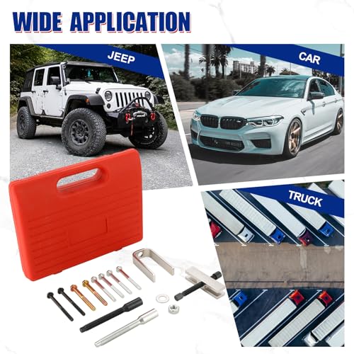 NYXOVA Car Steering Wheel Puller, Automotive Car Steering Wheel Puller Compressor Remover Set, Vehicle Steering Wheel Lock Plate Removal Tool Kit