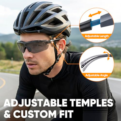 TICONN Anti-Fog Safety Glasses for Men and Women, ANSI Z87.1 Scratch Proof Eye Goggles with Adjustable Arms and UV Protection - style: 10 Pack/Gray