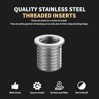 Thread Repair Inserts M8X1.25X16.2MM Insert Qty 10 Stainless Steel - size: M8X1.25X16.2MM Insert