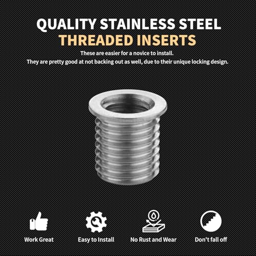 Thread Repair Inserts M8X1.25X14MM Insert Qty 10 Stainless Steel - size: M8X1.25X14MM