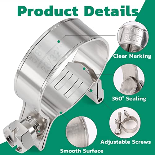 OURU Fuel Line Clamp 304 Stainless Steel,20PCS Adjustable 9/32”-11/32” Dia (7-9mm) Mini Fuel Injection Gas Line Hose Clamps,Pipe Clamp for Automotive,Diesel Petrol Pipe - size: 20PCS 9/32"-11/32" (7-9mm)