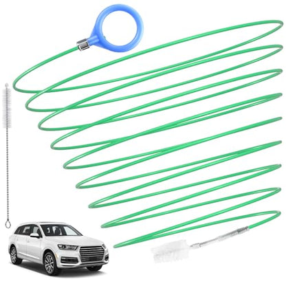 ecocstm Auto Sunroof Drain Cleaning Tool, 196 Inch Flexible Tube Cleaning Brush, Flexible Drain Brush Extra Long Pipe Cleaners for Car, Car Sunroof Drain Hole Cleaner for Drains, Sewers, Windshields - size: 196 Inch