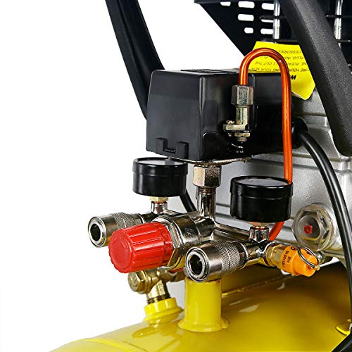 Stark USA 10-Gallon Air Compressor Horizontal Tank 3.5 HP Quiet Air Compressor for Auto Repair, Tire Inflation, Woodwork Nailing, Spray Painting