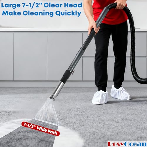 Universal Compatible with All Shop Vacs Extractor Attachment with 2-1/2" & 1-7/8" & 1-1/4" Three Adapters Auto Detailing Vacuum Head Extraction Accessory for Upholstery & Carpet Cleaning - size: Large