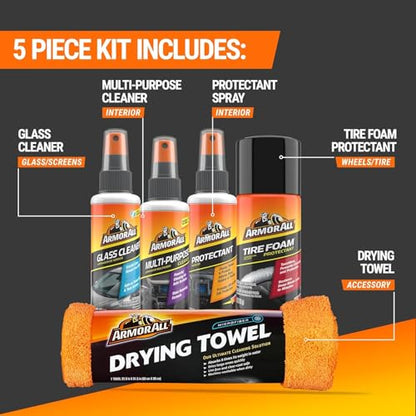 Armor All Car Cleaning Kit, Interior and Exterior, 5-Piece Kit | Armor All Car Cleaning Kit, Interior and Exterior, 5-Piece Kit - style: Kit