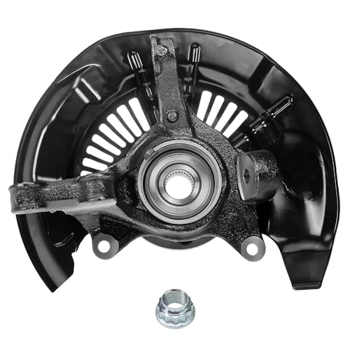 Detroit Axle - Front 4pc Steering Knuckles Kit for 10-15 Lexus RX350 RX450h, 08-17 Toyota Highlander, Steering Knuckles & Wheel Bearing Hubs Outer Tie Rods 2010 2011 2012 2013 2014 2015 Replacement - size: 4SU50508/Kit