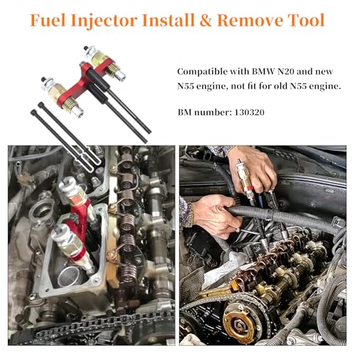 Camshaft Alignment Timing Tool Kit, Compatible with BMW N20 N26 Engine | with Flywheel Holder Tool & Balance Shaft Tool & Fuel Injector Install Removal Tool, with Gloves - size: 23PC