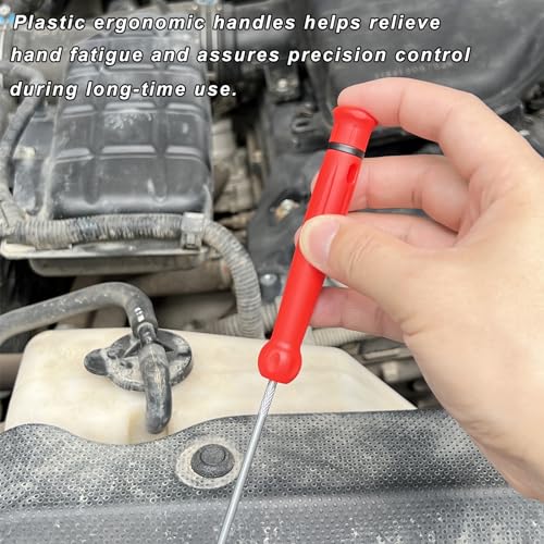 YOFOTHS Pick and Hook Set, 6 PCS Automotive Tools for Car Oil Seal/O-Ring Seal Mechanic Long Puller, Precision Auto Pick Tool Set with Portable Pouch