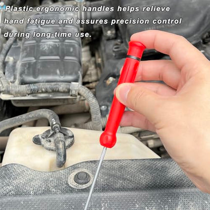 YOFOTHS Pick and Hook Set, 6 PCS Automotive Tools for Car Oil Seal/O-Ring Seal Mechanic Long Puller, Precision Auto Pick Tool Set with Portable Pouch
