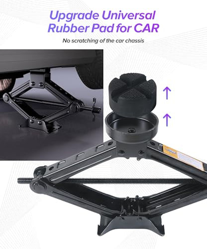 2.5 Ton Car Jack,Car Accessories Portable Scissor Jack,Universal Tire Jacks,Automotive Tire Changing Kit,Compatible with Cars,SUV,RV,Sedan,Trucks,MVP,Minivan,Van,and Other Vehicles