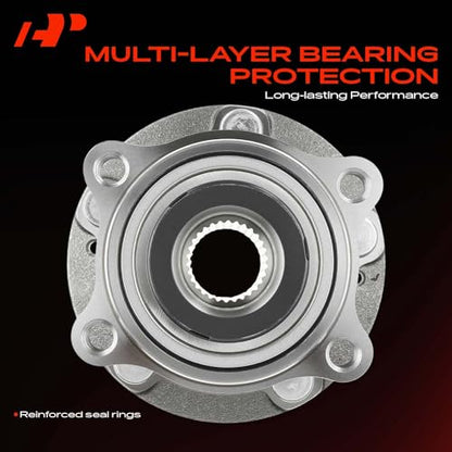 A-Premium Front Wheel Bearing and Hub Assembly with 5-Lug Compatible with Hyundai Sonata 2015-2019, Tucson 2016-2021, Veloster N 2020-2022, Nexo 2019-2023 & Kia Optima, Sportage, Cadenza