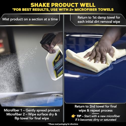 Meguiar's G3626 Ultimate Waterless Wash & Wax - 26 Oz Spray Bottle, 6 Pack - size: 26 Fl Oz (Pack of 6)