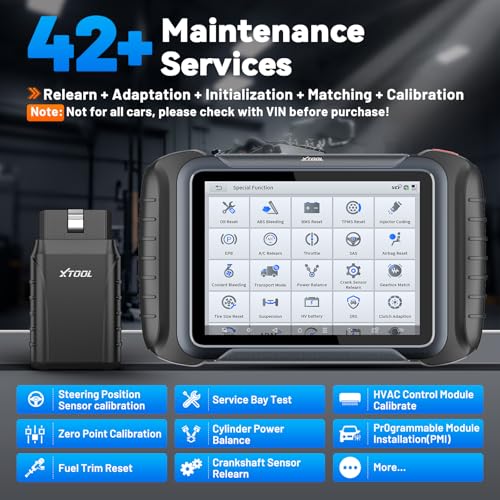 XTOOL D8W Wireless Bidirectional Scan Tool, AI-Assisted OBD2 Scanner with Topology, 3-Year Updates, ECU C0ding, PMI, 42+ Resets, Full Diagnostic Scanner for Car, Crankshaft Relearn, FCA/CAN FD/DoIP