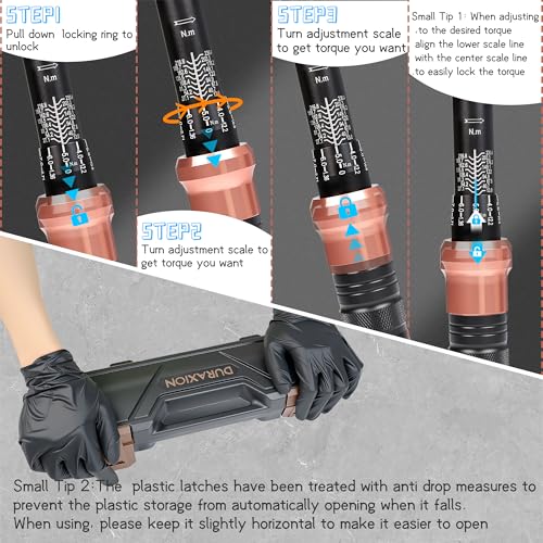 Torque Wrench 1/2-Inch Drive Dual Range Scales 10-170 Ft-Lb/13.56-230.5Nm | ±3% Precision, 72 tooth Dual-direction Torque Wrenches for Moto, Car, Truck Maintenance - size: 【1/2-Inch DR.10-170 FT.LB】