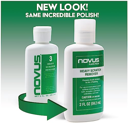 NOVUS 7081 | Heavy Scratch Remover #3 | 2 Ounce Bottle - color: #3 Heavy Scratch Remover, size: 2 Ounce