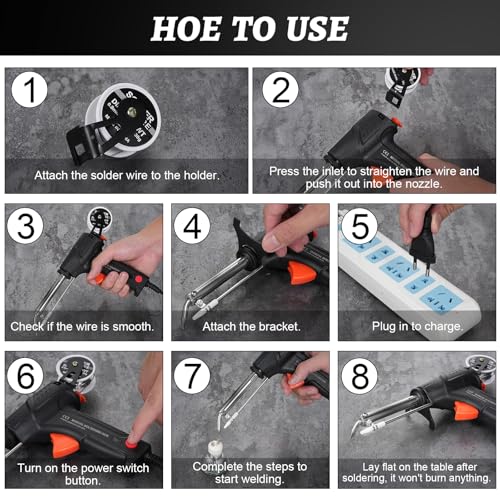 Soldering Iron Kit,60w 110v Corded Electric Welding Gun with Welding Wire,Versatile Portable Manual Soldering Gun,for Electronic Repair, Home Appliance Repair, DIY