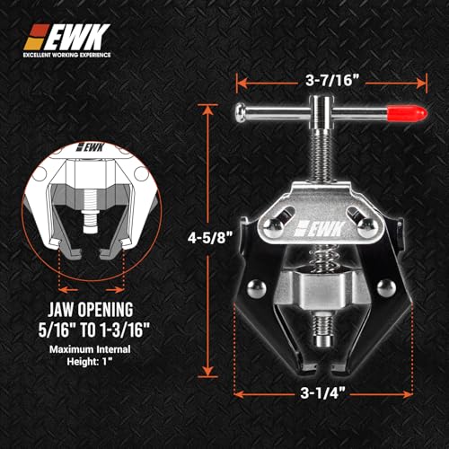 EWK 8-30mm (5/16" to 1 3/16") Battery Terminal and Wiper Arm Removal Tool, Windshield Wiper Arm Puller, Adjustable and Damage Free Puller for Car Repair