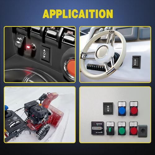 Nilight 6Pin Momentary Polarity Reverse Switch On Off On DPDT 3 Position 20A 12VDC 125VAC Motor Control Automatic Reset for Boat Automotive RV Jack Power Toggle w/Jumper Wire - color: Polarity Reverse Switch