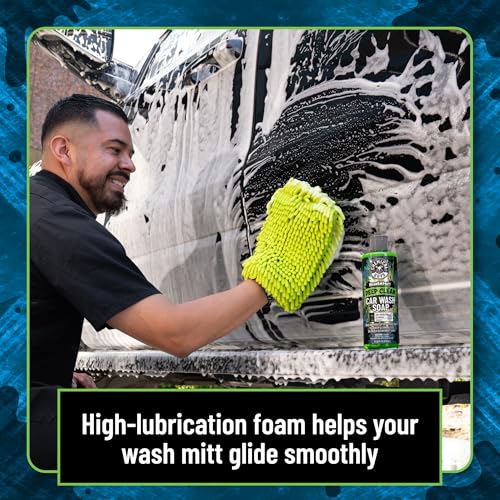 Chemical Guys, High Impact Deep Cleaning Car Wash Soap, High Suds, 64 oz | High-lubricity suds lift dirt and grime from paint, wheels and exterior, gentle in cannons or buckets, bubble gum scent - size: 64 Fl Oz (Pack of 1)