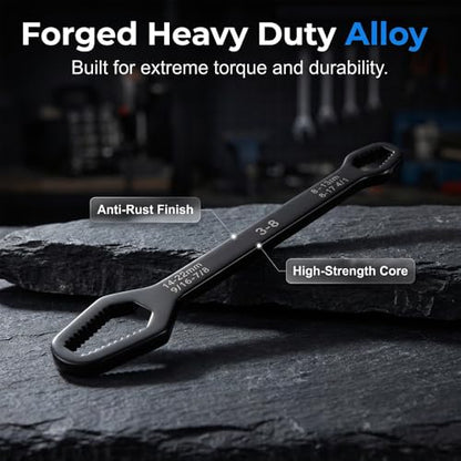 ROWPOZ 4Pcs Double-Ended Multifunctional Universal Wrench, 3mm-22mm Self-Adjusting Wrench Set All in One Tool, Outdoor Riding Home Car Repair Tools for Auto Repair ﻿