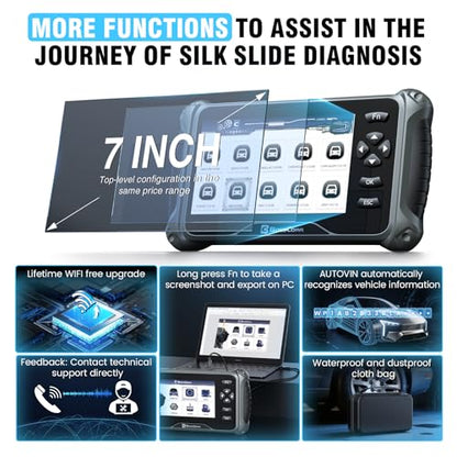2026 BOSSCOMM IF745 Scanner Diagnostic Tool, Check Engine Code Reader with 6 Resets, ABS Bleeder/Oil/EPB/SAS/Throttle/Battery, Scanner Diagnostic Tool for Vehicles, Lifetime Free Update, Auto VIN