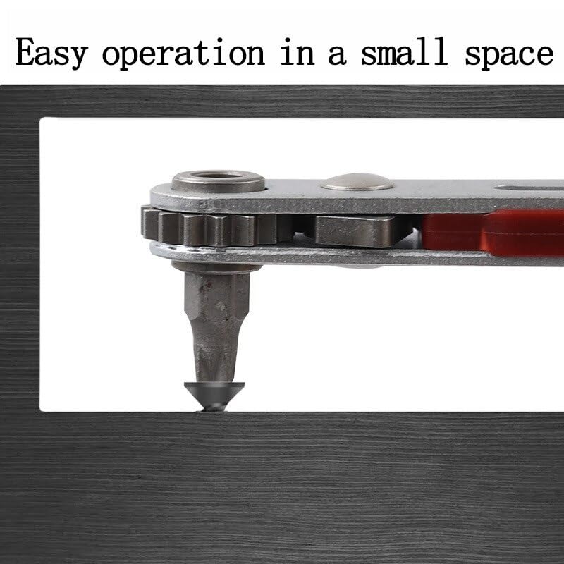 2 Pcs Multi-functional Reversible Ratchet Screwdriver Set, Offset Angled Handle, Cross Slotted Flat Screwdriver Bits, Dual Direction Forward Reverse Repair Hand Tools