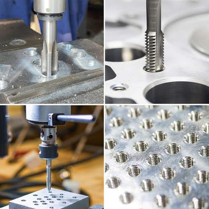 M10 x 1.25 Metric Thread Tap and Die Set, M10 x 1.25mm High-speed Steel Machine Tap Die Set Right Hand - size: M10 x 1.25mm
