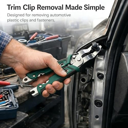Multi-Function Trim Clip emoval Pliers – Heavy Duty Multi-unction Automotive Fastener Tool for Car Interior Panel, Door Clips, Wire Cutting & Stripping