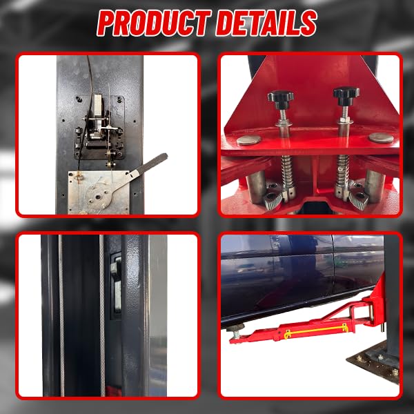 KATOOL Single Point Lock Release 12000lbs Lifting Capacity 4.0HP 2/Two Post Lift Automotive Car Lift Clearfloor Car Lift for Home Garage and Shop, 220V - size: 112*18*36