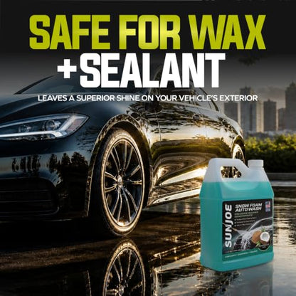 Sun Joe Snow Foam Car Wash Soap & Cleaner Concentrate, Coconut Scent, 1 Gallon - Cleaning Solution for Automotive Vehicles, Vinyl, Aluminum, Wood, & Brick Surfaces, SPX-FCS1G-COC - style: Coconut Car Snow Foam Cleaner