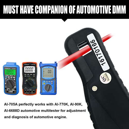 AIOMEST Digital Gasoline Inductive Tachometer, AN-705A RPM Signal Pick Up Lead Clamp Kit, Automotive Multimeter Accessory for Gas Engine Diagnosis - color: RPM Test Lead(Work with AI-770K)