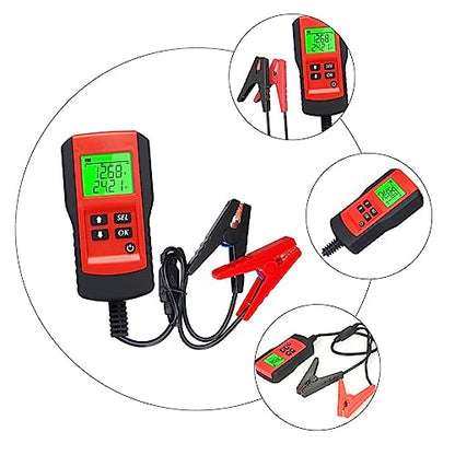 ABOOFAN Battery Tester Charger Car Battery Analyzer Digital Material Car Supply