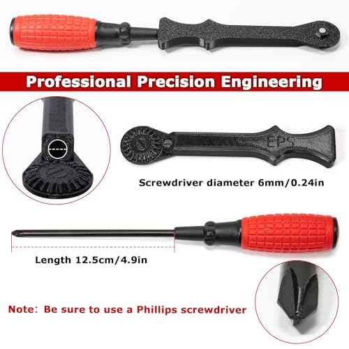 EPS Recall Cap Starter Tool Compatible with Honda Acura, 10 Minutes to Remove Steering Threaded Cap, Efficient Grease Addition, With Phillips Screwdriver and Spare Gear Kit