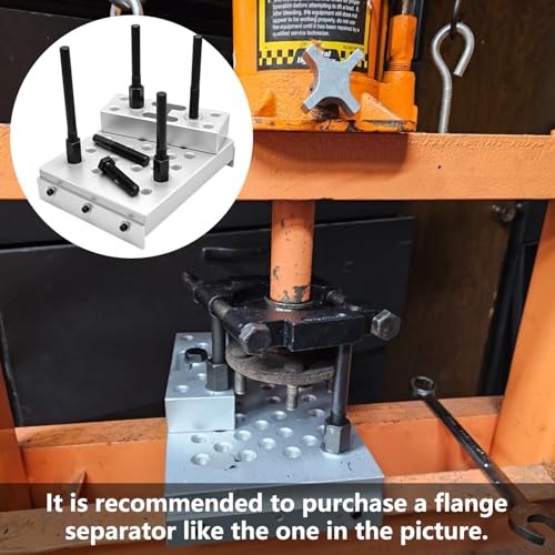 ZKTOOL Universal Drill Press Support Block Plate Tool Set Kit, 30 Ton Hydraulic Shop Press Plates – Bearing and Bushing Repair Removal Installation, Includes Open-End Wrench, Hex Wrench, and Gloves.