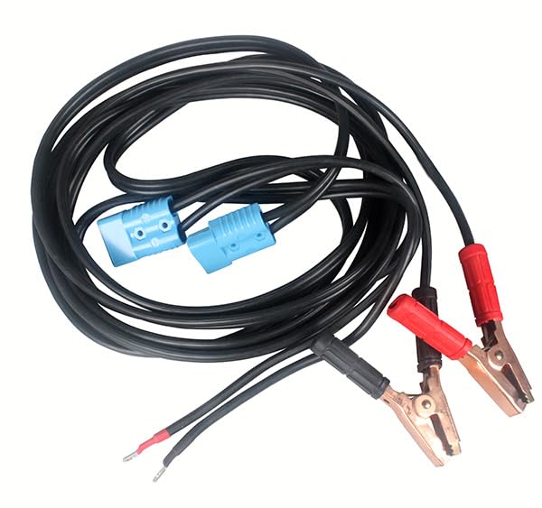 ATD Tools 7974 – 25 ft 4 Gauge Copper Plug-in Booster Cables, 600 Amp Heavy-Duty Professional Battery Jumper Cables