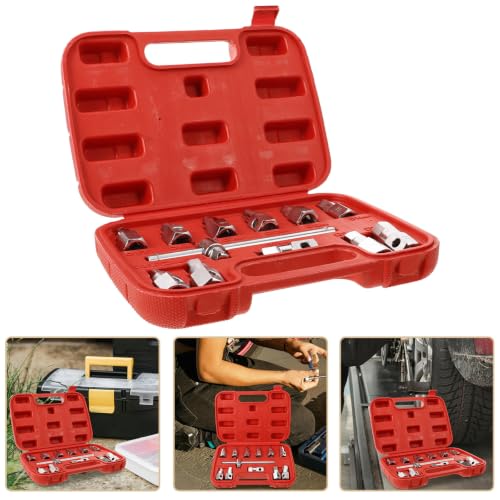 12pcs Chrome Alloy Oil Drain Socket Set Lightweight Spreader Tool Compatible with Oil Pan Screws for Automotive Industry