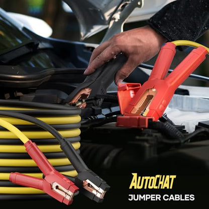 Heavy Duty Jumper Cables, 1 Gauge 30 Feet Jumper Cables for Car | 900AMP, Pure Copper Teeth,Automotive Jumper Cables Kit,Booster Cables,for Car SUV Trucks,with Carry Case,Gloves,Brushes - size: 1 Gauge 30 FT