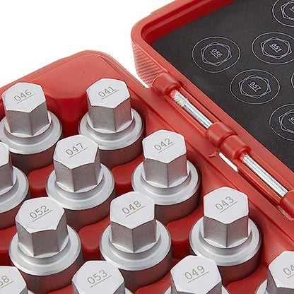 LTI TOOLS Wheel Locking Nut Key Kit 20 pcs (2nd Generation) Compatible with BMW - Wheel Lock Key Set Lug Nut Removal Kit (LT4165)