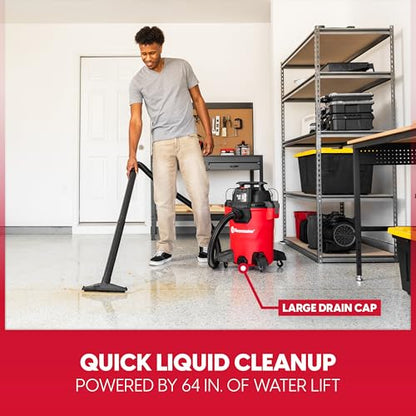 Vacmaster 8-Gallon 3.5 Peak HP Wet/Dry Shop Vacuum- VCM811PF 1101 - size: 8-Gallon