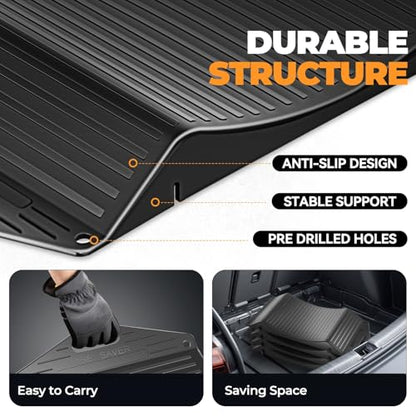 Auto Dynasty Tire Saver Ramps with Interlock Anti-Slip Design, Car Tire Wheel Chock for Tire Prevention and Vehicle Storage, 80,000 Pounds Load Capacity, Easy to Carry, Pack of 4