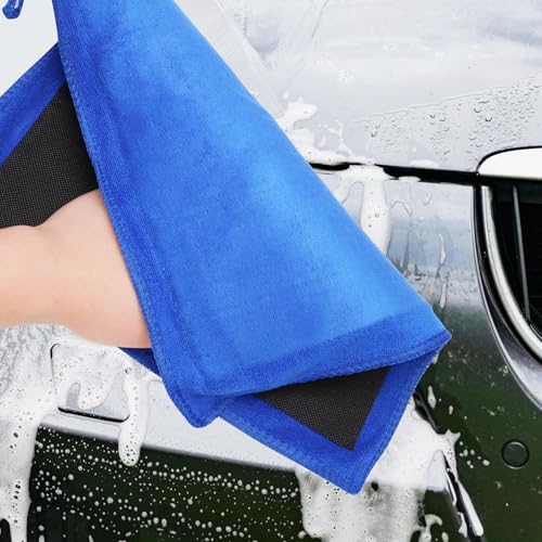 2Pcs Clay Towels Microfiber Clay Bar Towel & Rag, Blue | Dual-Sided, Car Detailing Cloth, For Car Detailing - color: Blue