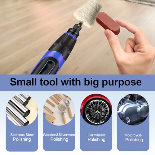 Neeki 10pcs Buffing Wheels for Dill with 3 Polishing Compounds Bar | Multi-Specification Polishing Wheel Kit for Metal,Aluminum,Stainless Steel,Jewelry,Wood,Ceramic,etc,with Protective Gloves