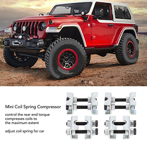 Acouto Coil Spring Compressor Adjustable 4pcs Mini Coil Spring Compressor 2 Way Adjustable Spring Spacer Carbon Steel Shocks Adjuster Tool Automotive