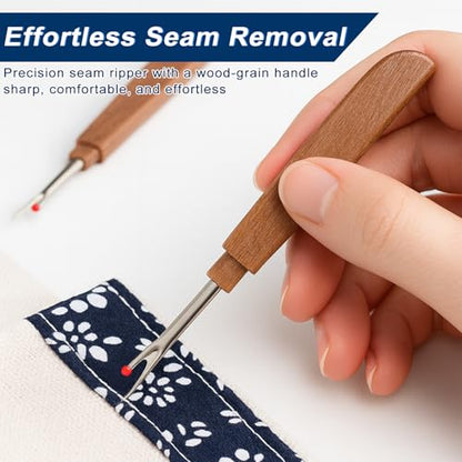 37PCS Sewing Tool Set, Big Eye Steel Needles for Hand Sewing Repair Kit | Needle Threaders Hand Repair Accessories, Portable DIY Crafting Supplies Set for Handcraft Lovers, Quilting & Tailoring